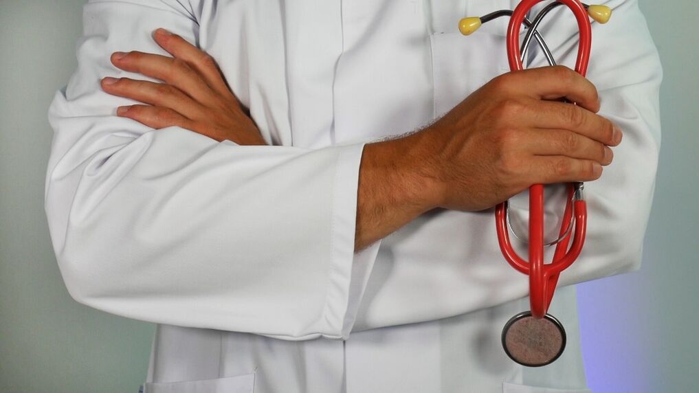 Os síntomas da prostatite son diagnosticados por un médico